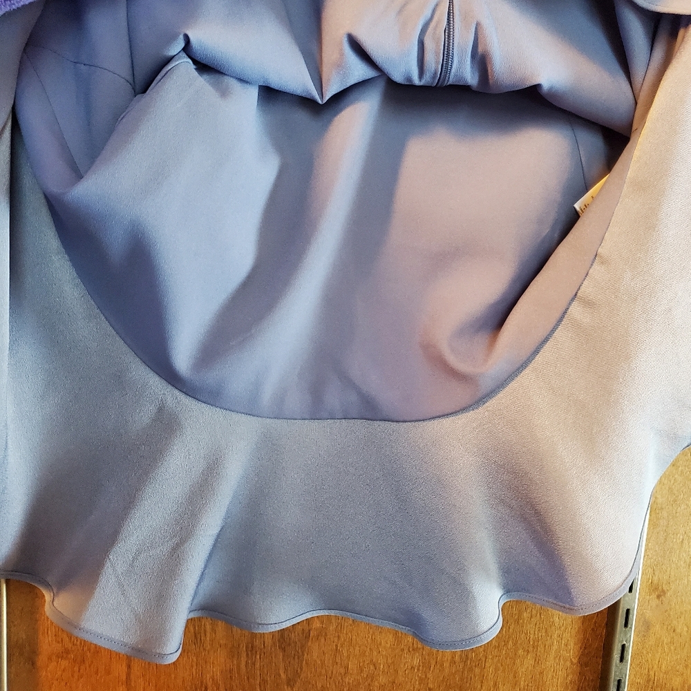 BCBGMAXAZRIA Ruffled Mini Dress in Periwinkle Size 4 - Picture 12 of 14